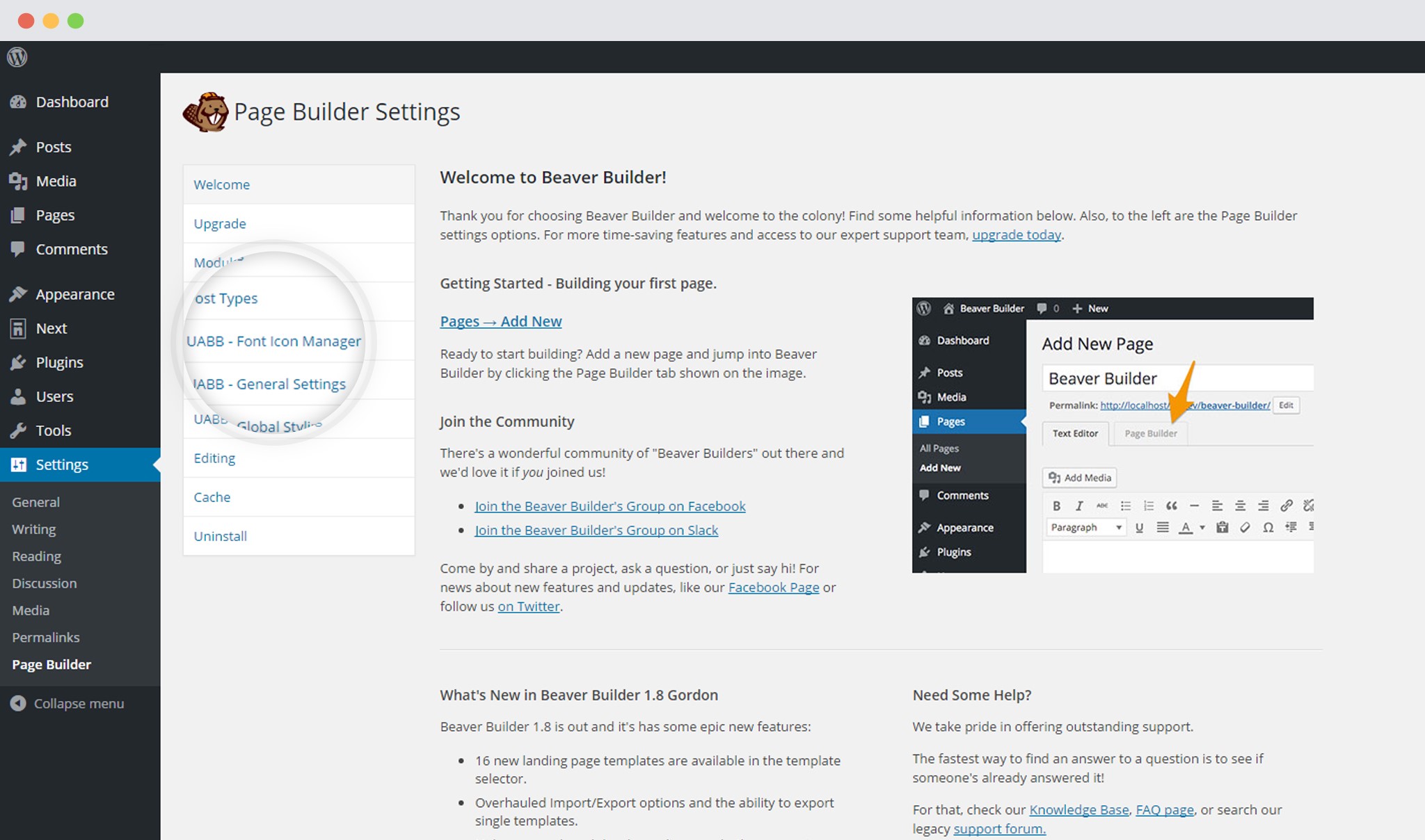 UABB Font Icon manager