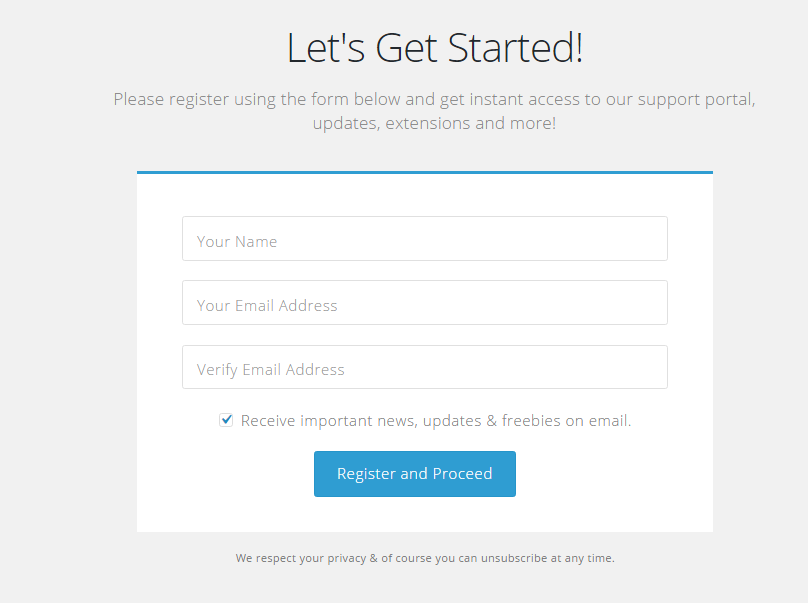 Brainstorm Registration form